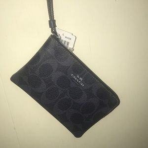 Coach suede wristlet